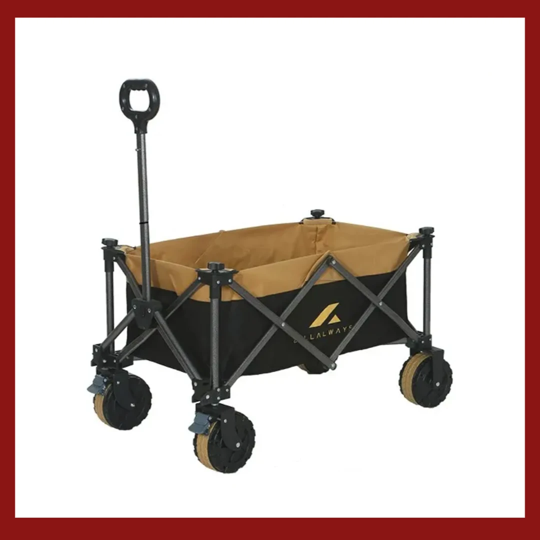 摆地摊专用可折叠拉货移动小推车户外营地便携大容量式露营野餐车