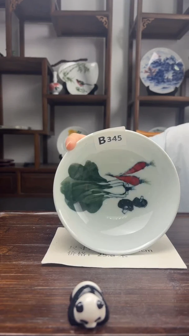瓷片国韵瓷坊-手绘小胖碗B345