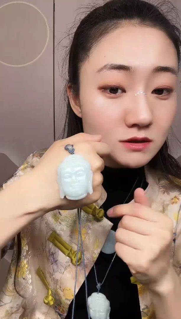 【闪购商品】翡翠颈饰未镶嵌缅甸翡翠大佛头