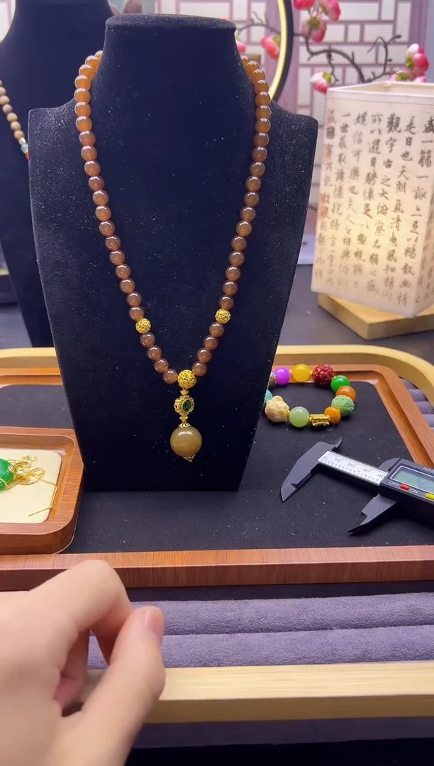 【闪购商品】和田玉颈饰14K金镶嵌X180