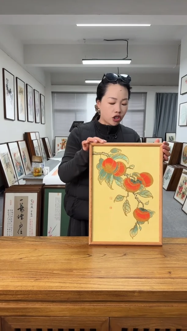 书法xw01-A3尺寸手绘同款柚木