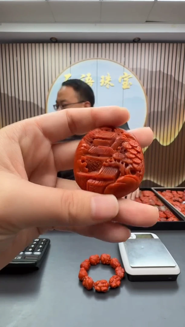 未镶嵌雕刻南红玛瑙055ZB1218产品一个