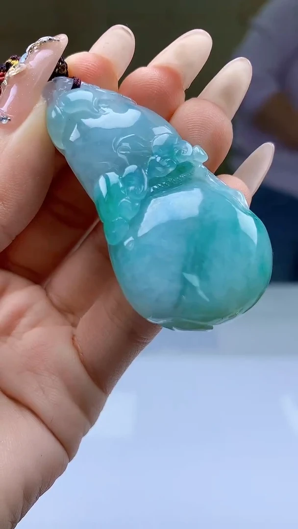 【闪购商品】定制翡翠未镶嵌4902ty-毛货挂件97