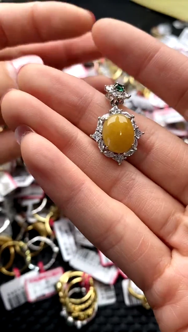 【闪购商品】翡翠戒指银S925镶嵌11111111     2