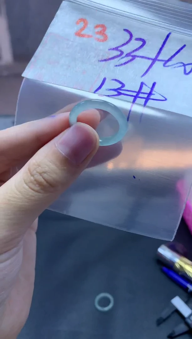 未镶嵌定制翡翠戒圈13#43毛货需精细抛光