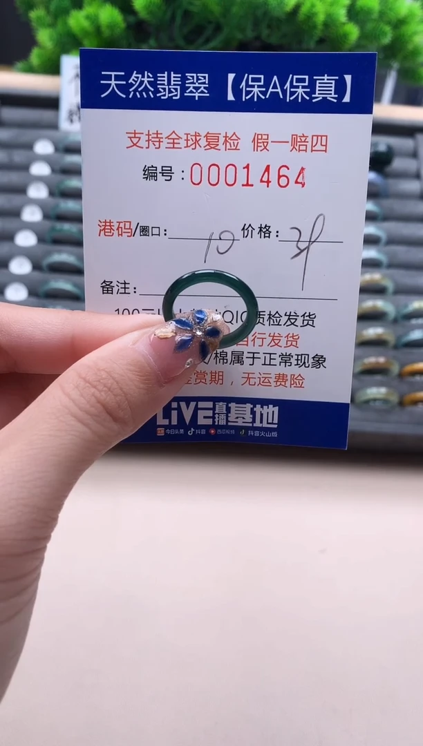 未镶嵌戒指翡翠  1464