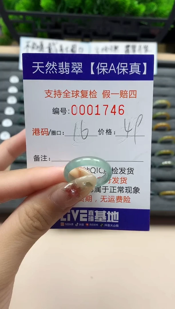 未镶嵌戒指翡翠天然 1746