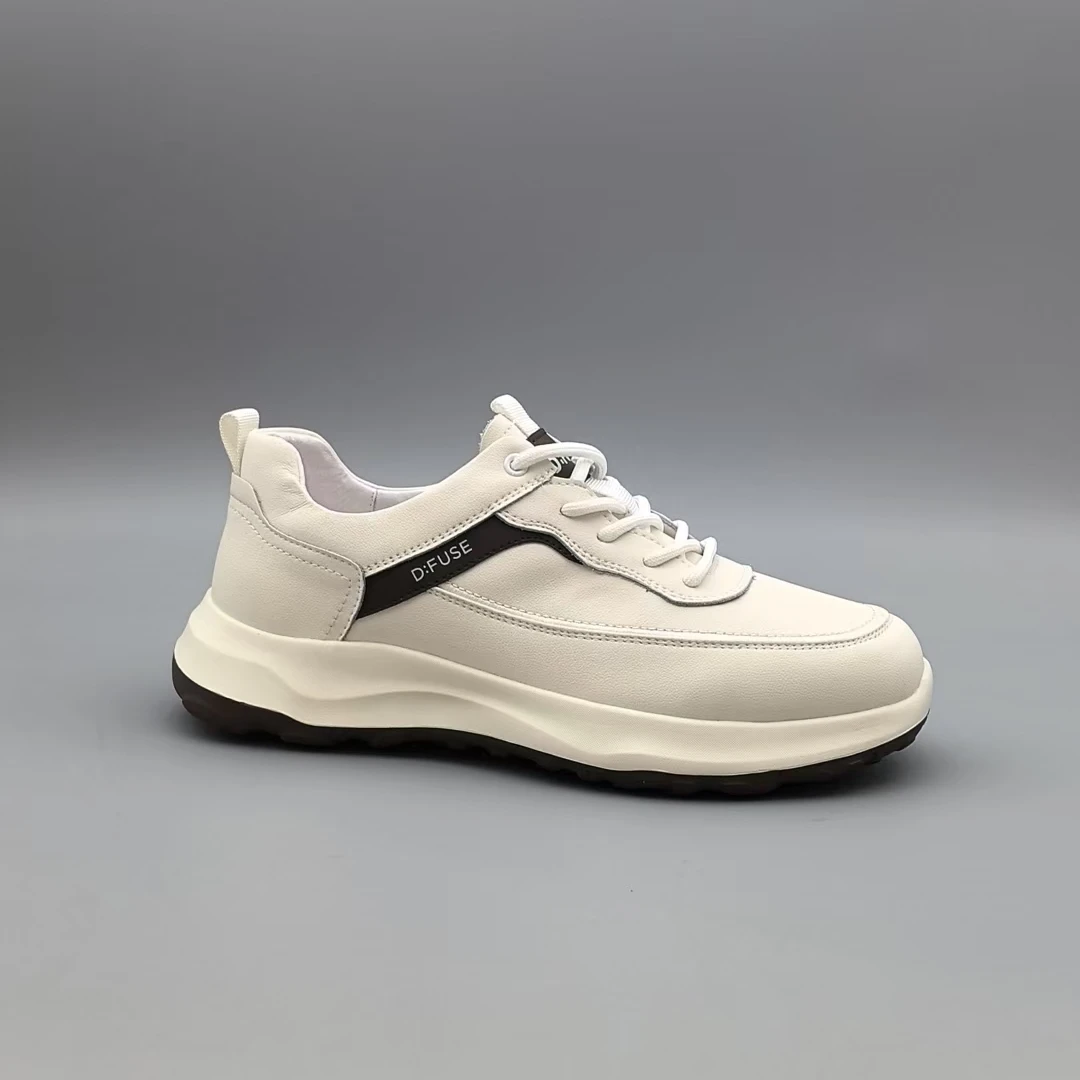 夏季新款轻质厚底圆头系带男士板鞋43122112