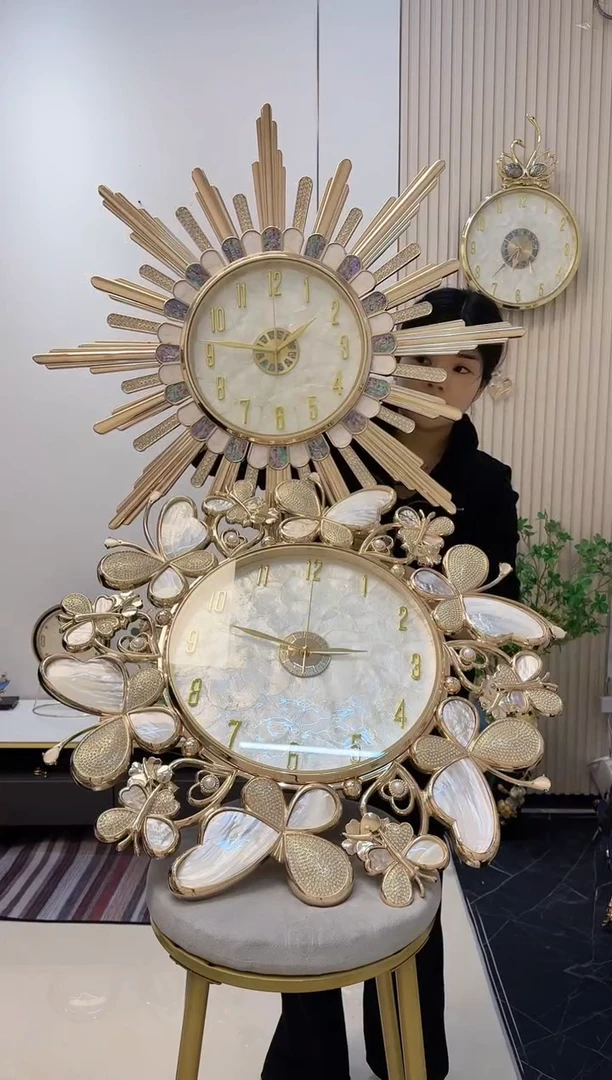 指针款金属万丈光芒+蝴蝶