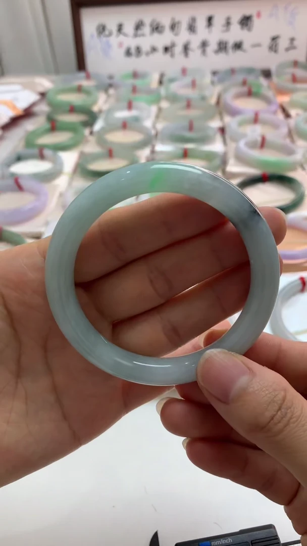 未镶嵌手镯翡翠57圆条