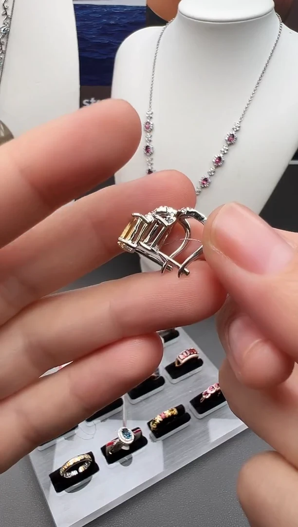 银S925镶嵌耳饰水晶39