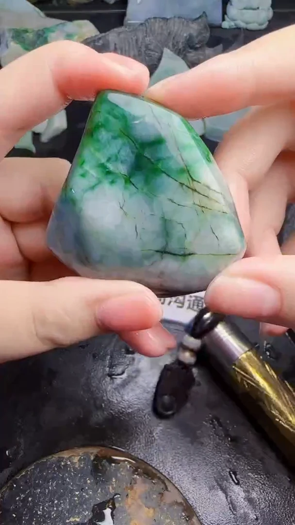 未镶嵌挂件翡翠路*珐天然翡翠039