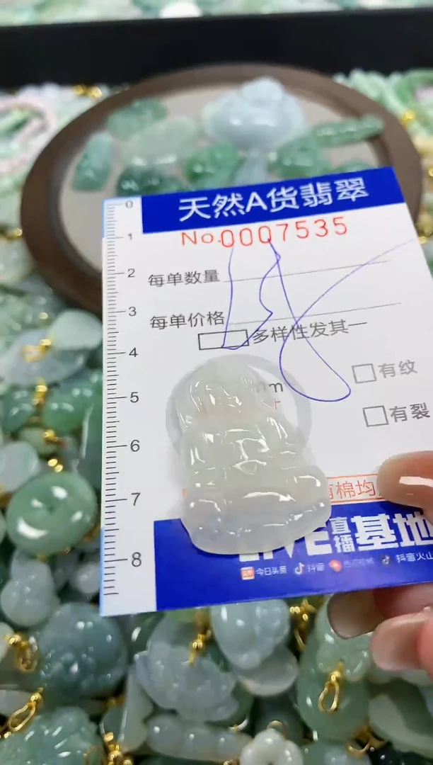 颈饰未镶嵌翡翠天然A货翡翠
