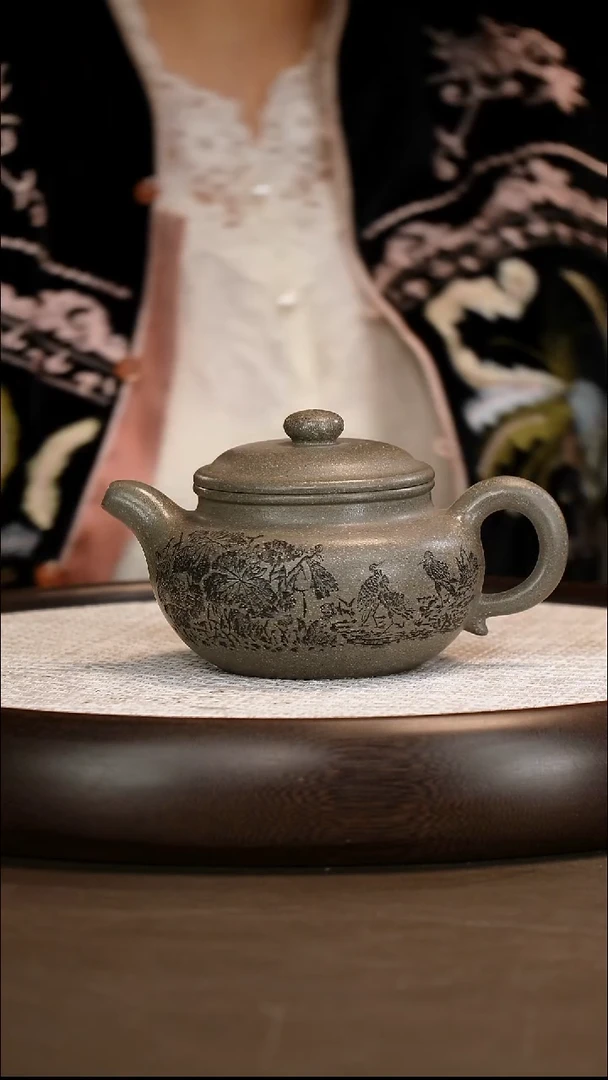 茶壶紫砂【邵忠源】青玉砂 大亨仿古 400cc