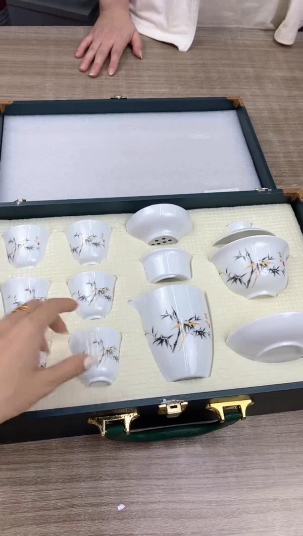 羊脂玉富竹礼盒装