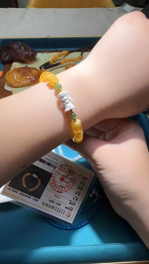 手链琥珀未镶嵌多样性发一件177