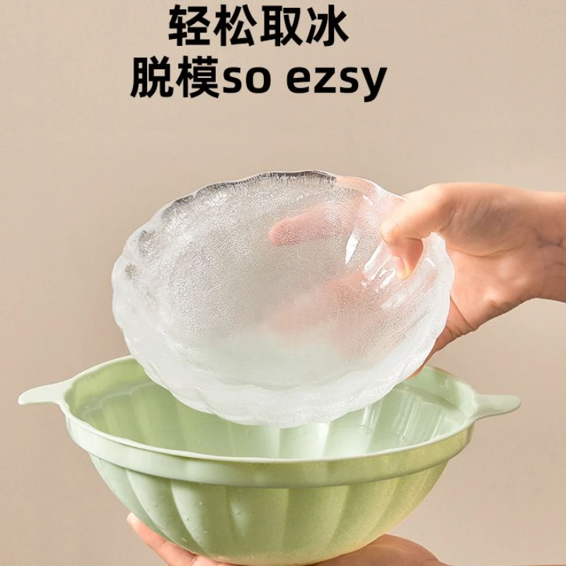 冰碗模具夏季冰镇龙虾创意刺身盛器水果沙拉凉面碗餐具用品冰模