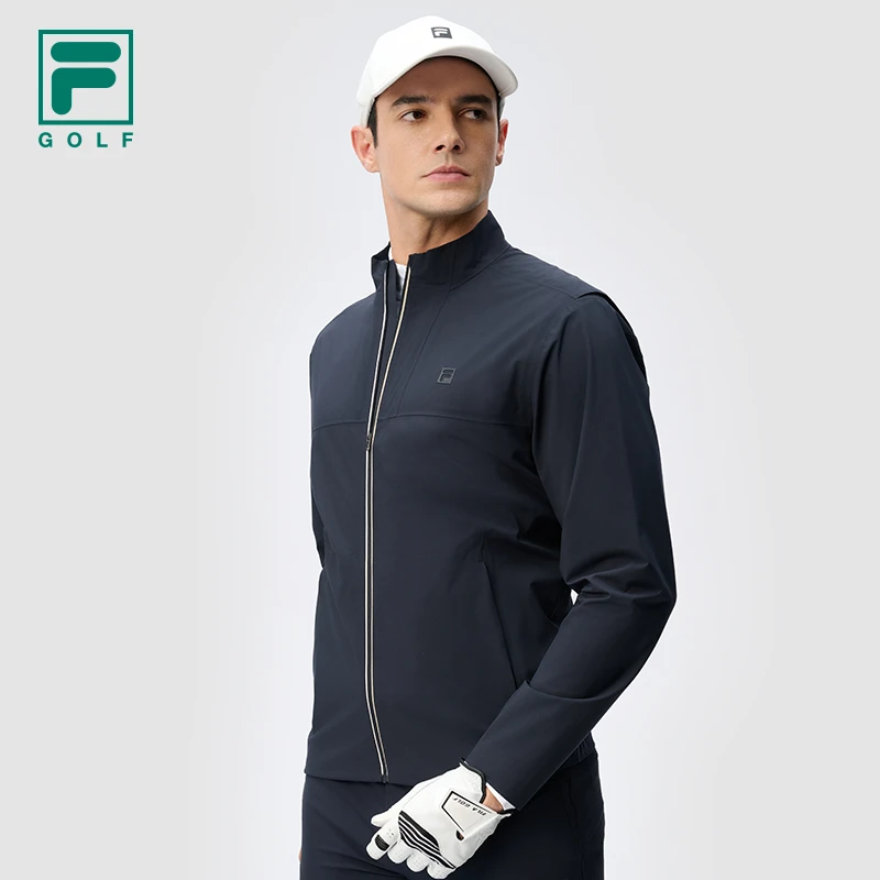 斐乐男【防水透湿高尔夫外套】欧若动感风速干防风立领A11M445705F