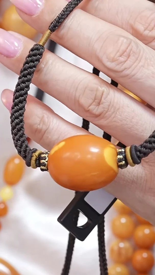 蜜蜡颈饰未镶嵌222 8529天然蜜蜡珠宝奇石云端妖孽全部保真