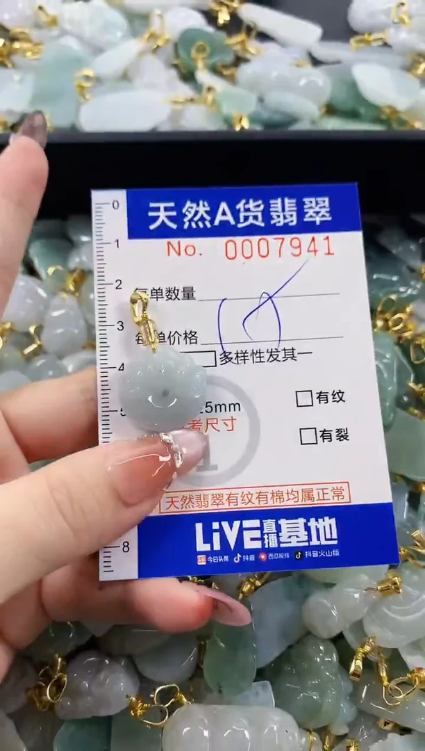 颈饰未镶嵌翡翠天然A货翡翠