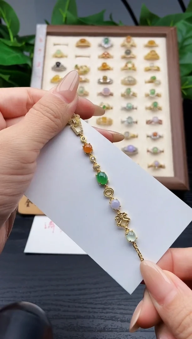 银S925镶嵌戒指翡翠12