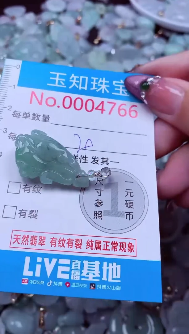 吊坠(不含链)未镶嵌翡翠4766