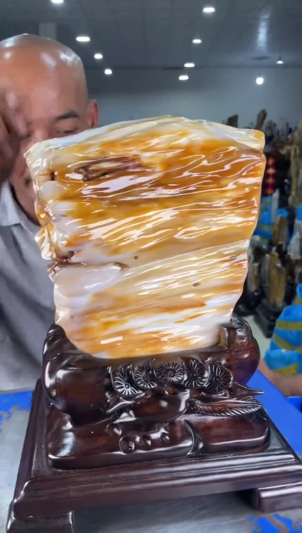 【闪购商品】硅化玉摆件未镶嵌44