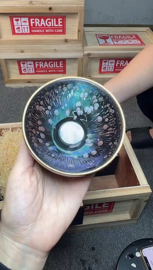 茶盏紫玉 建窑建盏主人杯