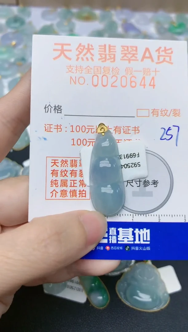 翡翠18K金镶嵌颈饰天然翡翠A货