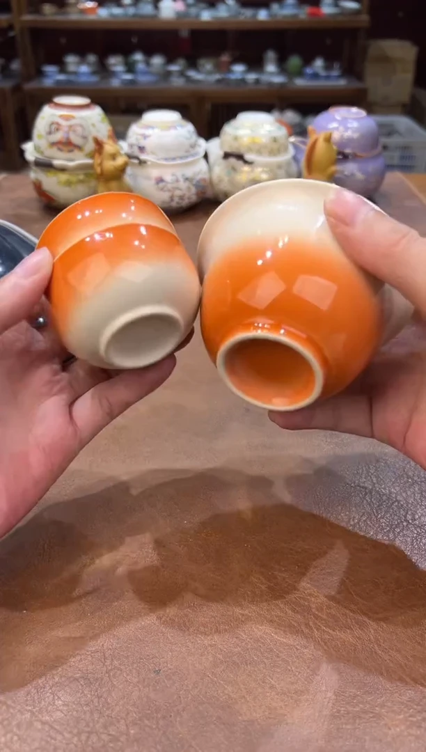 真的很便宜会开片的旅行茶具