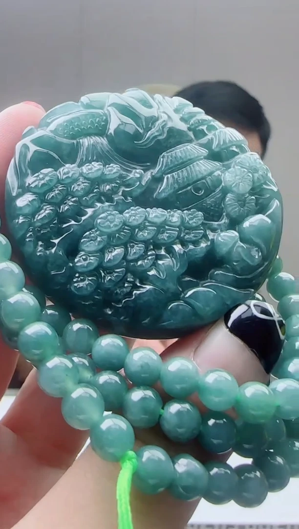 颈饰未镶嵌翡翠天然A货翡翠  多样性发其一