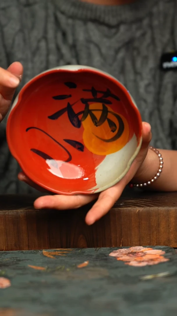 杯釉下彩手工手绘同款陶器