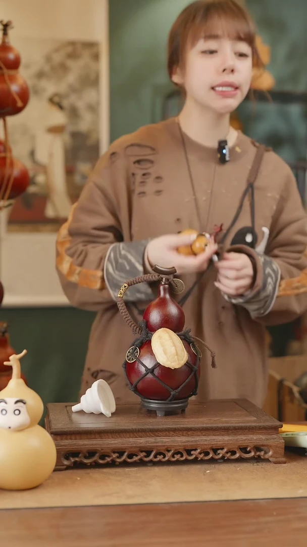 【闪购商品】188号精品天然大漆工艺防渗内胆酒葫芦~