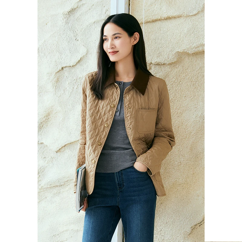 「软雕塑」INSUN恩裳气质休闲时尚巴恩风宽松短款外套9C64310170