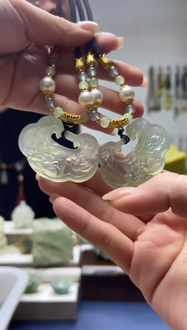 未镶嵌岫玉颈饰多样性发货 拍一发一