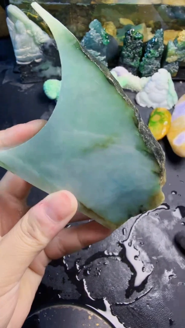 未镶嵌挂件翡翠天然翡翠090
