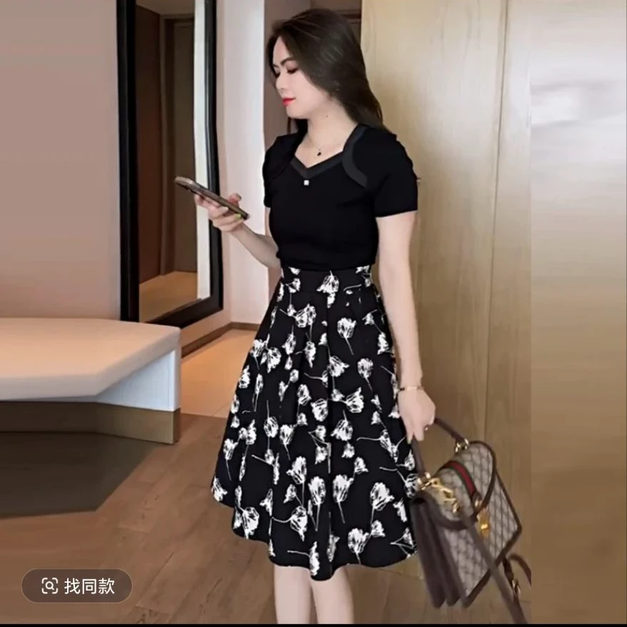 6311早春新款时尚连衣裙气质女神范职业春季质显瘦修身洋气