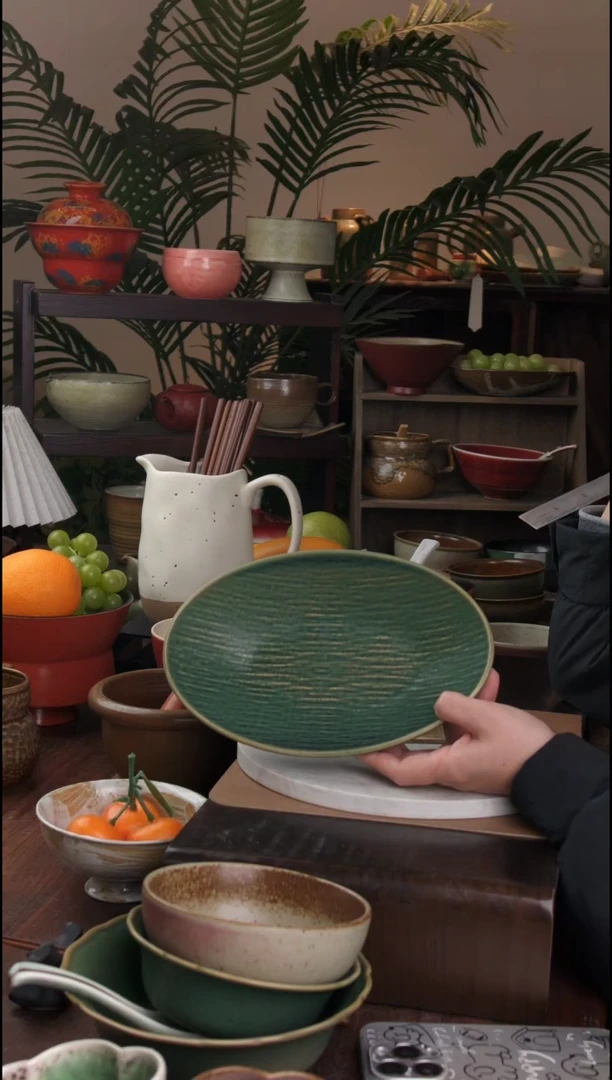 碗景德镇手工高温餐具海棠