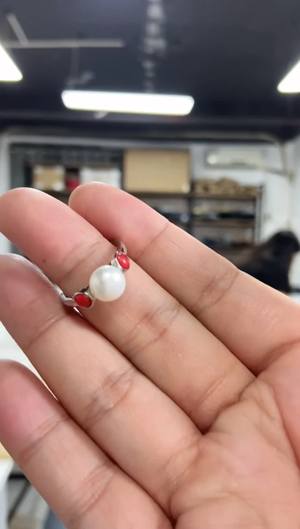 【闪购商品】淡水珍珠戒指未镶嵌多样性发其一，颜色微差