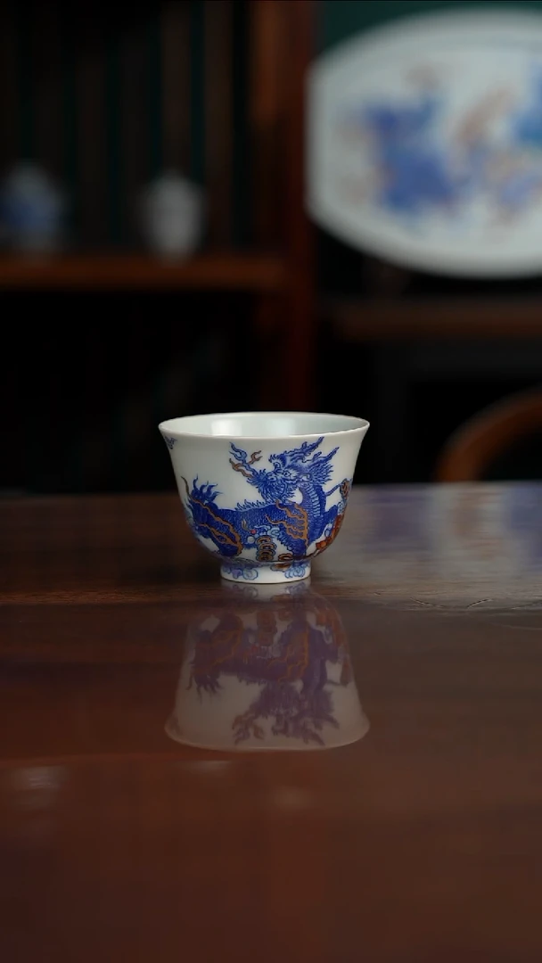 空山明月 新斗彩 麒麟