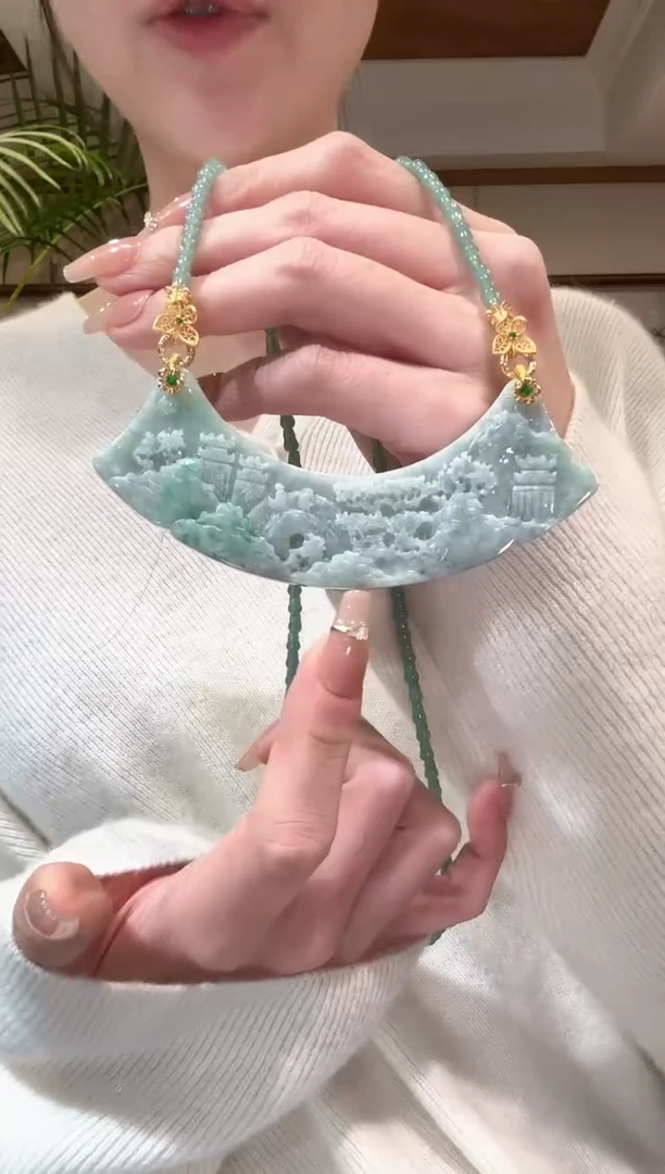 【闪购商品】翡翠颈饰未镶嵌国风