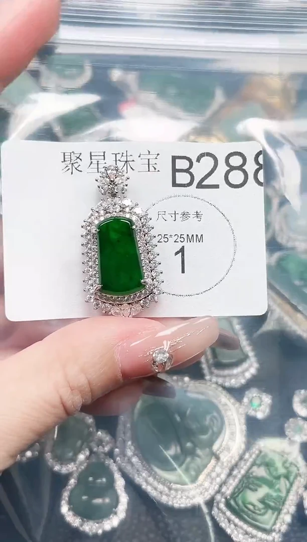 【闪购商品】翡翠颈饰未镶嵌赠皮绳288