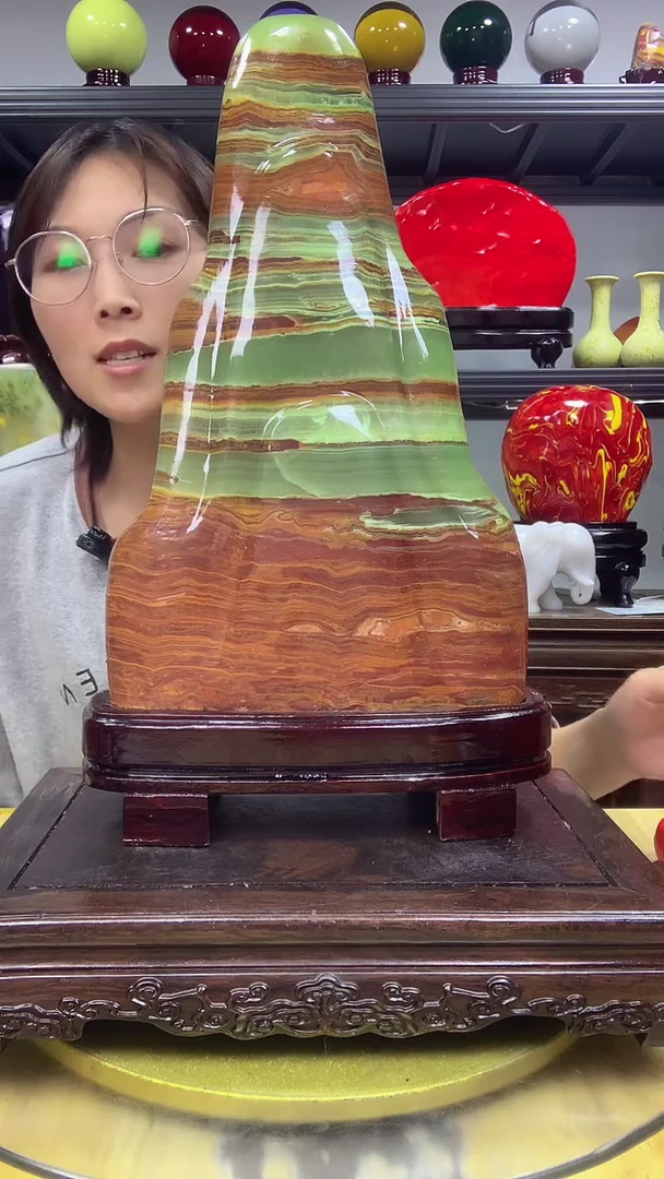 石材鸿运当头高档家居摆件办公室摆件666