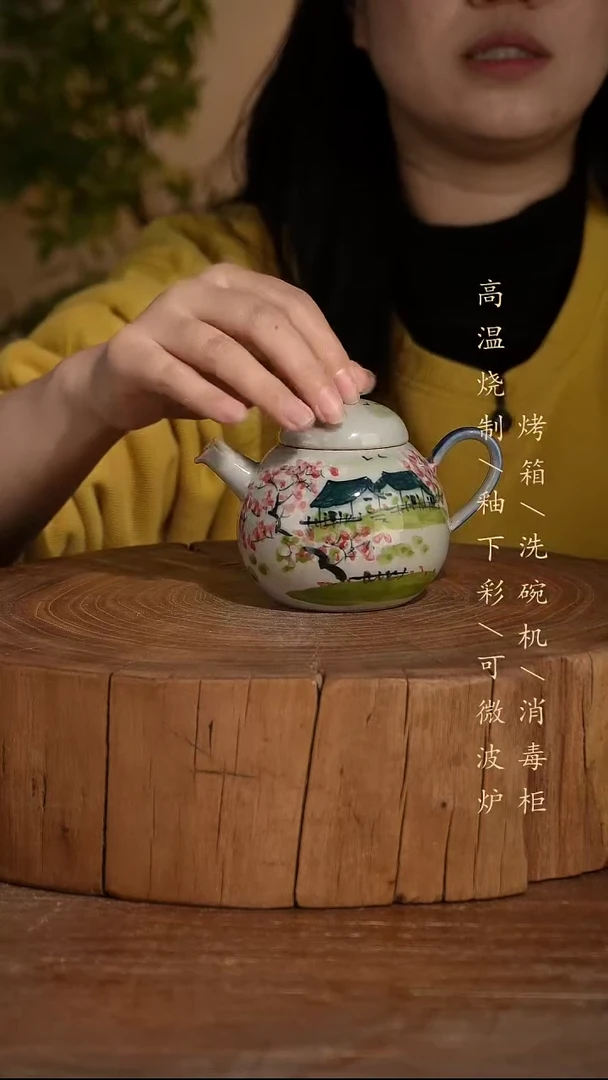 碗瓷景德镇手工手绘高温瓷釉下彩