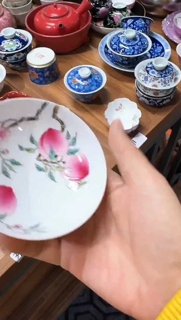 千万仓库 早点炸完回家过年 茶具 红