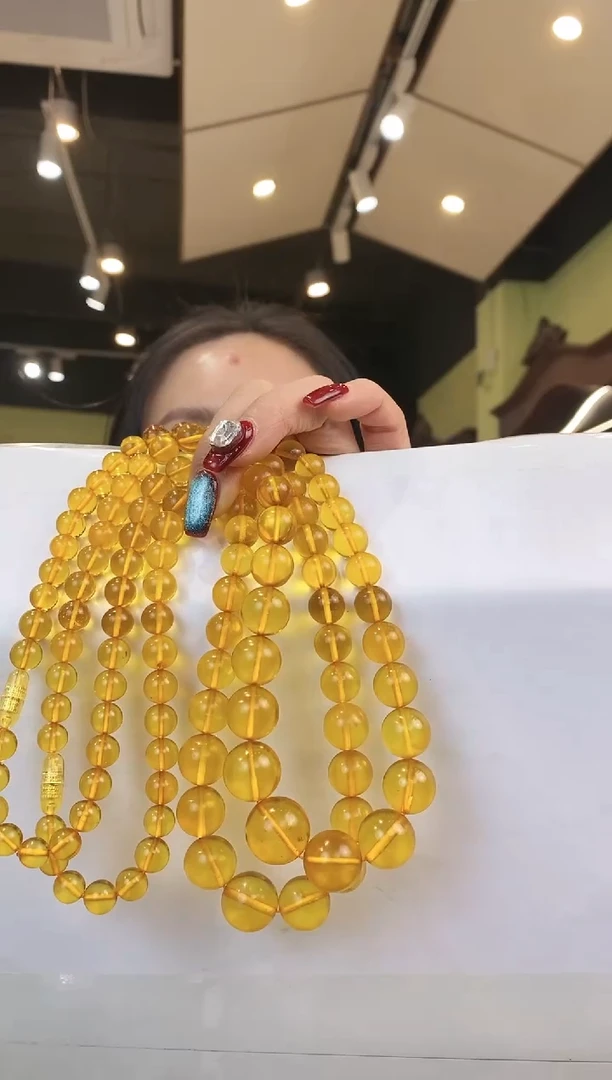 【闪购商品】琥珀颈饰未镶嵌多样性发一