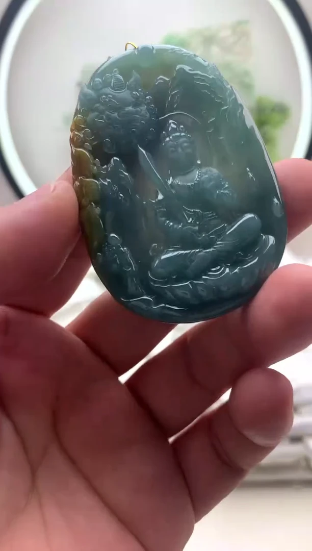 颈饰未镶嵌翡翠文殊