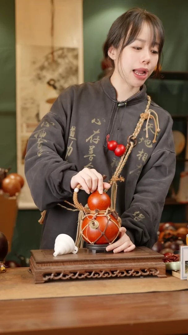 219号精品天然大漆酒葫芦一物一拍~