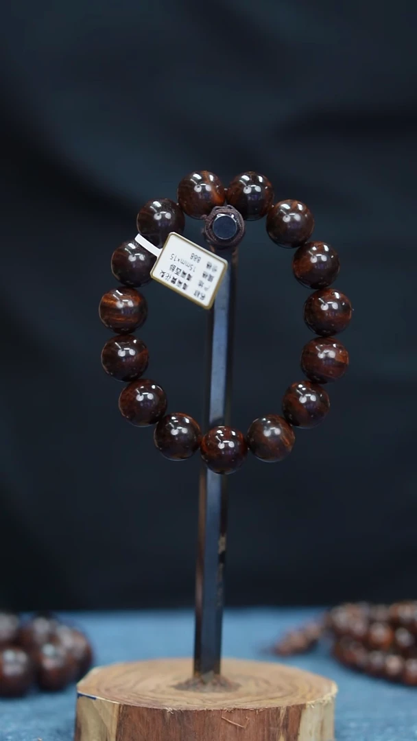 黄花梨/降香黄檀海南黄花梨1.5X15单圈手串文玩手串（668）