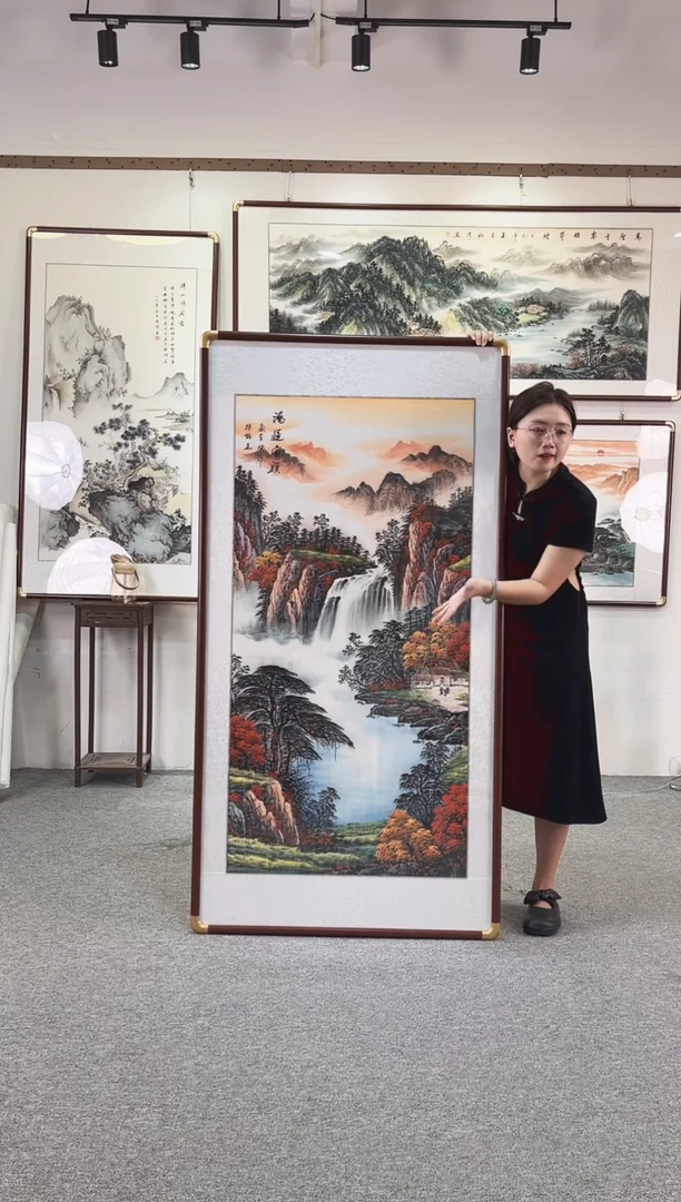 国画纯手绘168x86鸿运当头